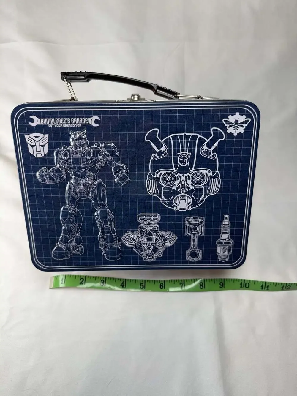 Vandor Transformers Bumblebee Garage Large Tin Tote Lunch Box